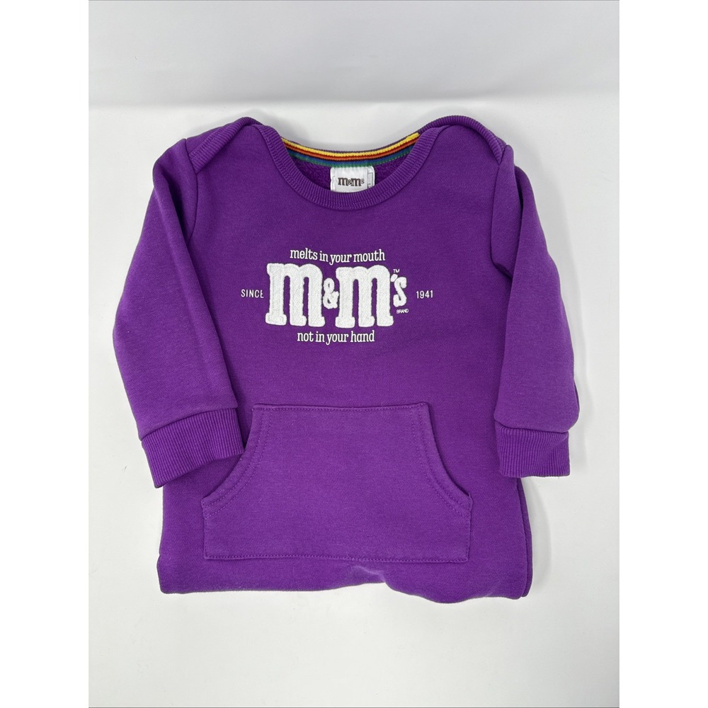 M&M's Jumpsuit Romper, 24 Months Purple Snap Button Outfit